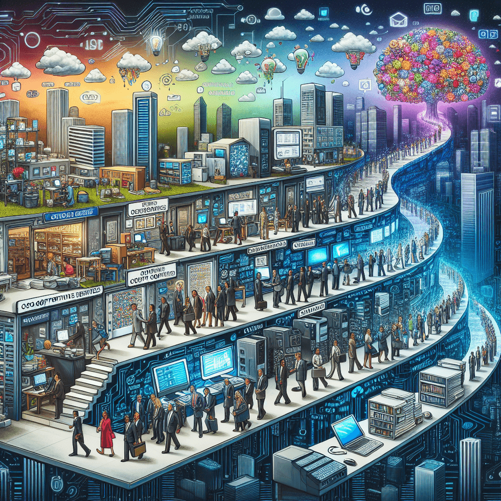 Displaying a business growing over time